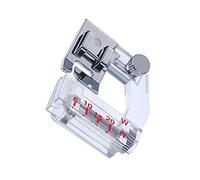 Prensatelas para máquina de Coser, de 5 a 20 mm Prensatelas de encuadernación de sesgo Ajustable Pie de Regla Universal Costura de vástago bajo a presión,para Brother Singer Janome Kenmore Babylock