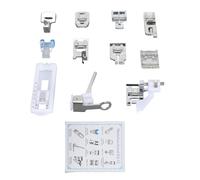 Prensatelas para Máquina de Coser, Juego de 11 Piezas de Pies Prensatelas para Cremallera, Reemplazo para Máquina de Coser 505A - Alta Precisión, Acero Inoxidable, Ideal para