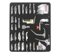 Prensatelas para máquina de coser, juego de 32 pies, multifuncionales y fiables para todas tus necesidades