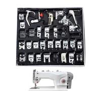 Prensatelas para máquina de coser, prensatelas de dobladillo 32X, accesorios multifuncionales de vástago bajo para principiantes y costureras experimentadas