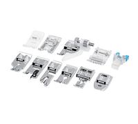 Prensatelas para Máquina de Coser, Set de 11 Piezas, Aleación de Zinc y PVC, Multifuncional, Incluye Pie de Cremallera y Acolchado, para Butterfly, YOKOYAM