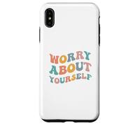 Preocúpate por ti Mismo Meme Divertido Cuida tu Propio Negocio MYOB Carcasa para iPhone XS MAX