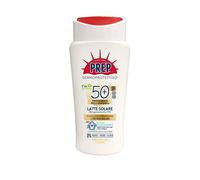 PREP, Protector solar SPF50+, Protector solar, Protección UVA/UVB, para pieles sensibles y delicadas, Sin parabenos, Tamaño 200 ml (El embalaje puede variar)