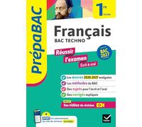 Prépabac - Français 1re technologique Bac de français 2027 (écrit & oral): avec les oeuvres au programme 2026-2027: 41