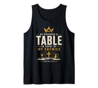 Prepara una Mesa Delante de mis Enemigos Salmo 23:5 Camiseta sin Mangas