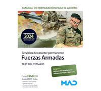 Preparación para acceso a una relación de servicios de carácter permanente en las Fuerzas Armadas. Test del temario