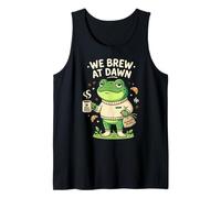 Preparamos al Amanecer, Rana Linda con Granos de café, mañana acogedora Camiseta sin Mangas