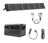 （Preparar adaptador MPPT por cuenta propia）DJI Power 1000 V2 Estación portátil 1024Wh, con 1x panel solar plegable 200W, adaptadores DC5521 hembra/Anderson/XT60, adaptador DC 3-en-1, 1 SDC (12/24V).