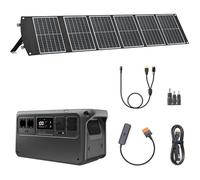 （Preparar adaptador MPPT por cuenta propia）DJI Power 1000V2 Estación portátil 1024Wh, con 1x solar plegable 100W, 1 hembra DC5521 hembra a Anderson 30 A/XT60 hembra, 1 CC 3 en 1, 1 x SDC 12 V/24 V.