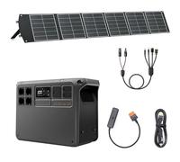（Preparar adaptador MPPT por cuenta propia）DJI Power 2000 estación de energía portátil 2048 Wh, con 1x solar plegable 200W, 1x DC5521 hembra a Anderson 30A/XT60 hembra, 1xDC 3-en-1, 1 SDC 12V/24V.
