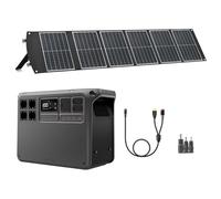 （Preparar adaptador MPPT por cuenta propia）DJI Power 2000 estación de energía portátil 2048 Wh, con panel solar plegable de 100 W, generador eléctrico para camping/hogar/autocaravana).