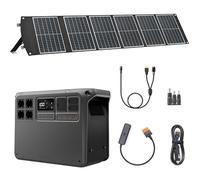 （Preparar adaptador MPPT por cuenta propia）DJI Power 2000 Estación portátil 2048Wh, con 1 solar plegable de 100 W, 1 hembra DC5521 hembra a Anderson 30 A/XT60 hembra, 1 CC 3 en 1, 1 x SDC 12 V/24 V.