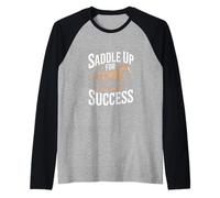 Prepararse para el éxito Inspiración Motivacional Camiseta Manga Raglan