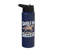 Prepararse para el éxito Inspiración motivacional Stainless Steel Insulated Water Bottle