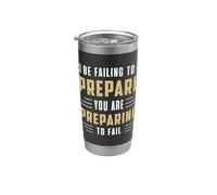 Prepárate, estás preparando Survivalist Prep Doomsday Prepper Vaso térmico de acero inoxidable de doble pared