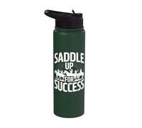 Prepárate para triunfar: ciclistas inspiradores Stainless Steel Insulated Water Bottle