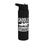 Prepárate para triunfar: la ambición de montar a caballo Stainless Steel Insulated Water Bottle