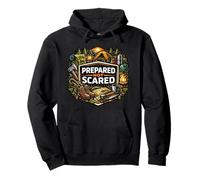 Prepared Not Scared Camping Readiness Mindset Emblema Sudadera con Capucha
