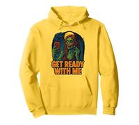 Prepárese conmigo Zombie Funny GRWM Meme Design Sudadera con Capucha