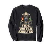 Prepper Supervivencia Fire Water Shelter Sudadera