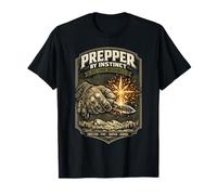 Prepper Supervivencia Shelter Fire Water Signal Camiseta