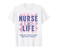 Preppy Nurse Cute Bow Nurse Cita Divertido RN Trabajo Enfermera Humor Camiseta