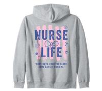 Preppy Nurse Cute Bow Nurse Cita Divertido RN Trabajo Enfermera Humor Sudadera con Capucha
