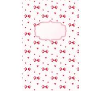 Preppy red ribbons & hearts aesthetic lined journal: Soft girl cute bow notebook for school, morning routine & daily journaling