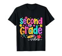 Preppy Second Grade Vibes: Regreso a la Escuela, niñas y niños de Segundo Grado Camiseta