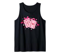 Preppy Six Seven Valentine 6 7 Dados Meme Diseño de Coqueta Camiseta sin Mangas