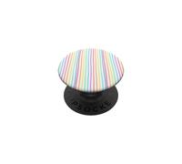 Preppy Striped Summer Rainbow Stripes PopSockets PopGrip Adhesivo