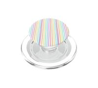 Preppy Striped Summer Rainbow Stripes PopSockets PopGrip para MagSafe