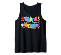 Preppy Third Grade Dream Team Back to School Teachers Kids Camiseta sin Mangas
