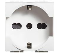 Presa 2P+T 16A 250Vac standard tedesco Bianco Bticino N4140 16