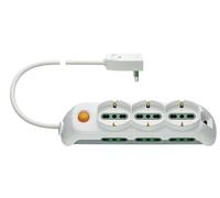 Vimar fp00531.x.b Tres enchufes Universal, 6p17/11 y spb17, Interruptor, 5 m Blanco