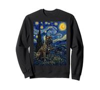 Presa Canario Perro Van Gogh Noche Estrellada Sudadera