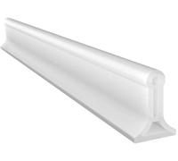 Presa de agua plegable del umbral de la ducha, Protector contra salpicaduras de agua for ducha Protectores for mantener el en la for separación lo húmedo y seco(White,1m/39.3in)