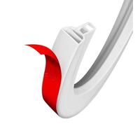 Presa de agua plegable del umbral de la ducha, Tiras de bloqueo agua silicona flexibles, barrera ducha baño, separación seca y húmeda for fregadero cocina(3 meters/118in)