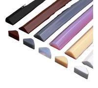 Presa de agua plegable del umbral de la ducha, Tiras de bloqueo agua silicona flexibles, retención tapón, separación ropa seca y húmeda for baño cocina(Brown,0.5M/19in)