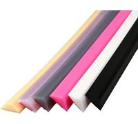 Presa de agua plegable del umbral de la ducha, Tiras de bloqueo agua silicona, retención tapón, separación seca y húmeda for baño, cocina más(Khaki,1M/39in)