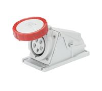 Presa fissa da parete a 90° IP67 3P+N+T 16a 380-415v 50/60Hz - rosso 6h cablagg