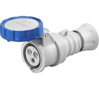 Presa Mobile Dritta IP69 2P+T 16A 200-250V 50/60Hz Blu Cablaggio A Vite