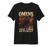 Presagios Just Vibes en Realidad Raven Flowers Camiseta Premium