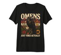 Presagios Just Vibes en Realidad Raven Flowers Camiseta Premium