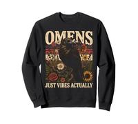 Presagios Just Vibes en Realidad Raven Flowers Sudadera