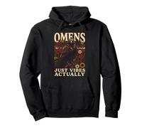 Presagios Just Vibes en Realidad Raven Flowers Sudadera con Capucha