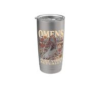 Presagios Just Vibes en realidad Raven Flowers Vaso térmico de acero inoxidable de doble pared