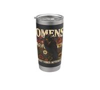 Presagios Just Vibes en realidad Raven Flowers Vaso térmico de acero inoxidable de doble pared