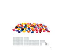 Presas de escalada 72-Duoku-Manijas de colores de diferentes tamaños para niños y adultos-Muro interior/exterior