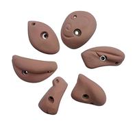 Presas de Escalada Agarres para Rocódromo Marrones de 5 Piezas para Adultos y Niños, Agarres de Escalada de Alta Resistencia Rocódromo, Kit de Escalada en Roca DIY, Patio Exterior (Color : 5pcs, Siz